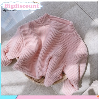 Bigdiscount Soft Texture Girl Clothes Fashion Baby Girls Knitted Sweater Keep Warmth for Spring