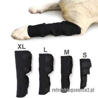 [ref] Dog knee support leg protector hock brace rear joint therapeutic pet wrap straps