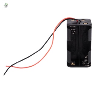 negro capas de remolque 4 x 1,5 v aa baterías titular de la batería caso caja w cables de alambre