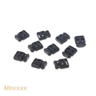 MNXXX 10 Pcs/Lot Non-Slip Shoelace Buckle Clip Stopper Rope Clip Clamp Cord Cable Lock