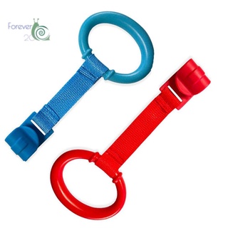 FOREVER20 2PCS General Use Pull Ring Help Baby Stand Baby Crib Hook For Playpen Pendants 2PCS Hanging Ring Bed Rings Baby Toys