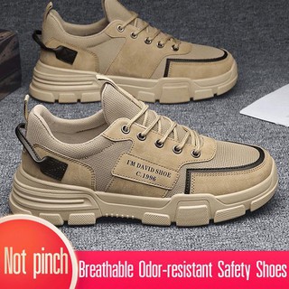 Transpirable resistente al olor zapatos de seguridad de los hombres tácticos zapatos Casual zapatos