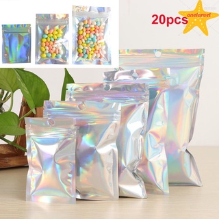 Ls 20 piezas de plástico al por menor Pack autoadhesivo impermeable papel de aluminio bolsa de embalaje de almacenamiento (1)