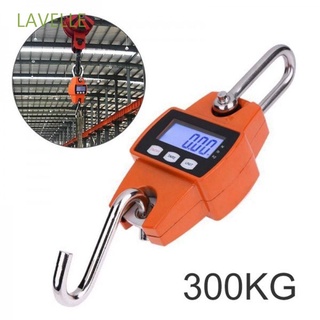LAVELLE 300kg/600lb Weighing Scales With Mini Hook Hanging Hook Crane Scale Portable Mini Weighing Package Digital Heavy Duty Weighing Luggage/Multicolor