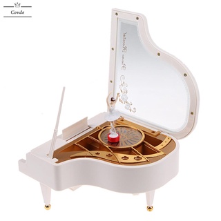 Covdes2 tipo de reloj rotatorio clásico bailarina chica en la caja de música de Piano (1)