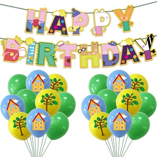 cod peppa pig tema fiesta conjunto de dibujos animados niños es cumpleaños impreso decoración mostrar globos regalos regalo