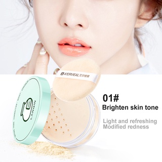 hua control de aceite de polvo suelto ajuste duradero maquillaje impermeable corrector cosmético (8)