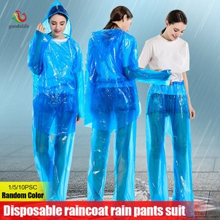 Men Women Waterproof Jackets Hooded Raincoat Rain Coat Poncho Rainwear Outdoor
