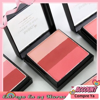 fashion "b716 rojo nuevo helado de tres colores polvo de hornear blush 1 # rosa rosa" (3)