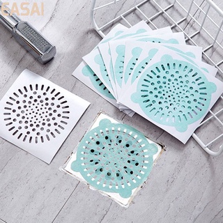 New Kitchen and Bathroom Shower Drain Cover Net Stickers Hair Filter Sink Strainer Kitchen Tools 【Easa1】