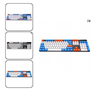 hadatallf.cl 108Pcs/Set PBT Color Matching Light-proof Mechanical Keyboard Keycap Replacement
