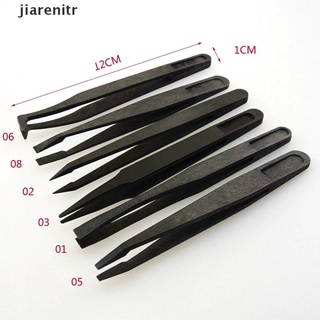 [jiarenitr] Type : Plastic Tweezers Material: PPS+Fiber composite plastics Color:black Overall Size : approx. 12 x 1.1 x 1.4cm/4.7 [jiarenitr]