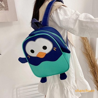 shan niños animal mochila lindo animal de dibujos animados pequeño pingüino mochilas niño bolsa de la escuela niños niñas niños
