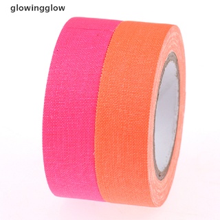 Glwg 6Rolls UV Reactive Tape Blacklight Fluorescent Tape Glow in The Dark Neon Gaffer Glow (2)