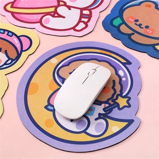 ONETWONEE Student Computer Small Mouse Cute Non-slip Pad Bear Mouse Pad Office Keyboard Mat Home Cup Mat Ins Girl Heart Desktop (5)