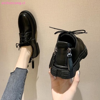 estilo británico pequeño zapatos de cuero de las mujeres s 2020 primavera nuevos estudiantes todo-partido japonés plano único zapatos negro retro mujeres zapatos