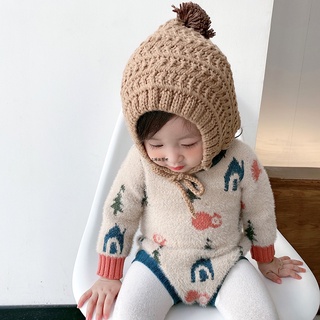 Listo Stock _ Versión Coreana Ropa De Los Niños De Estilo Super Occidental Bebé Otoño Invierno Suéter De Punto Tops