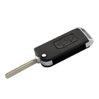 flip plegable llave de coche carcasa de repuesto de la cubierta fob para indio mahindra buena calidad 3 botones sin cortar hoja llave remota