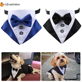 in2capitaleur nueva corbata formal encantadora esmoquin lazos de lazo perro corbata lindo perro gato aseo moda mascotas accesorios cómodo ajustable perro traje/multicolor