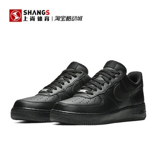 Nike Air Force 1 AF1 Pure Black Mens and Women Low-Top Sneakers CW2288-001