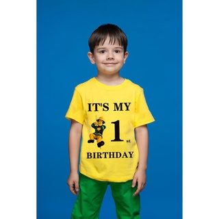 Camisetas De Cumpleaños Para Niños Y Niñas , Manga Corta , Tallas 1 , 2 , 3 , 4 , 5 , 6 , 7 , 8 , 9 Años , Ropa De Vacaciones , tops