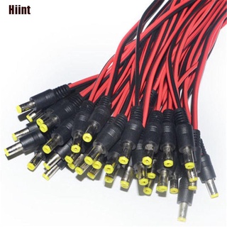 [Dhiinto] 10Pcs 5.5x2.1mm macho + hembra DC enchufe conector Cable Cable 12V 118M