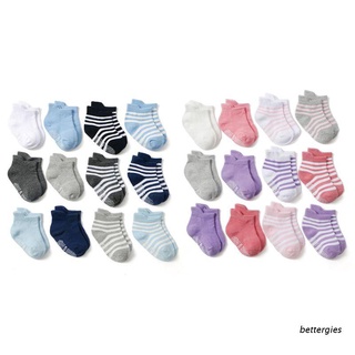 Bet 12 Pares/Conjunto De calcetines De algodón cómodos antideslizantes De algodón Para niños/niñas De 0-24 Meses