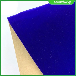 Sticky Back Self Adhesive Sheet Felt Velvet Velour Fabric Art Craft Sticker Blue