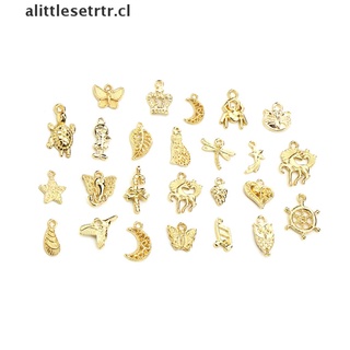 CHARMS alittlesetrtr: 50 unids/set de perlas de esmalte mezclados colgantes para manualidades, manualidades, manualidades, hallazgos de joyería [cl] (1)