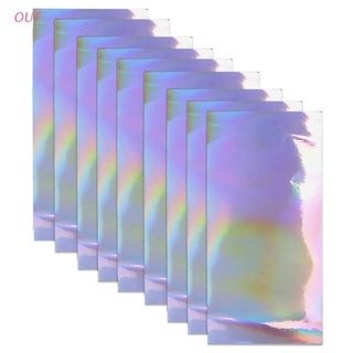 out 10pcs aurora ab efecto espejo reflectante papel autoadhesivo resina epoxi rellenos de resina molde rellenos de resina pegatinas de resina