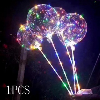 F&L 18inch luminoso Led BoBo globo transparente luz Led colorida lámpara intermitente con palo para cumpleaños boda día de san valentín decoraciones de fiesta