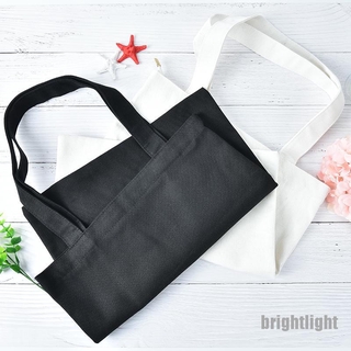 brightlight portátil estilo simple blanco/negro compras bolsa de algodón bolsa de lona bolso para mujer