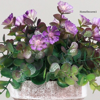[inventario disponible]atf--decoración anti-descoloración de flores falsas/mini aspecto realista/flor artificial de larga duración/decoración de jardín (7)