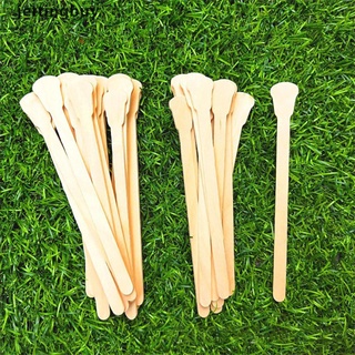 [Jettingbuy] 100pcs desechables de madera de cera palo de cera de frijol limpiar cera herramienta de depilación caliente