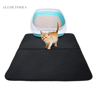 Alo-Plegable doble cara impermeable gato estera gatito almohadilla de basura trampa cama herramienta (2)