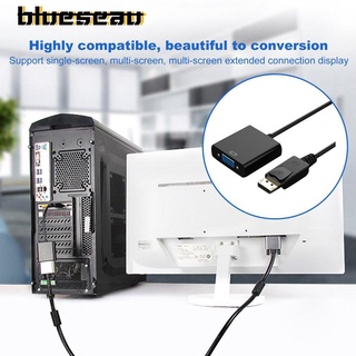【blueseau】DP Display Port Male To VGA Female Converter Adapter Cable For PC Laptop