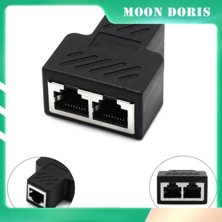 [lua Doris] Adaptador Divisor ,Cat5E Cat6 Cat7 Conector Divisor De cable Ethernet 1 hembra a (6)