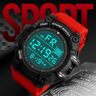 Reloj De pulsera hs-reloj De pulsera deportivo impermeable Lcd con cronómetro Digital fecha/reloj De goma