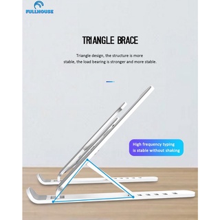 funplay Ultrathin Adjustable Foldable Portable Notebook Laptop Stand Riser Desktop Notebook Non-Slip Holder For Macbook Pro Air iPad Pro DELL HP/ Home Office funplay