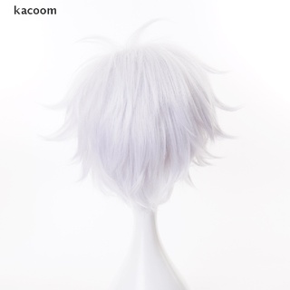 Kacoom Anime Jujutsu Kaisen Gojo Corto Resistente Al Calor Pelo Sintético Con Peluca Gorra CL