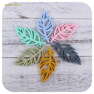 MUT Baby Tree Leaf Silicone Bead Teether Newborn Molar Soother Infant Teething Chewing Toy Shower Gifts