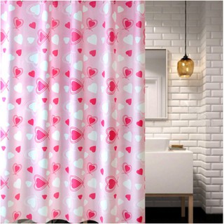 happy valentines day cortinas de ducha baño rosa amor corazón pvea cortina de ducha