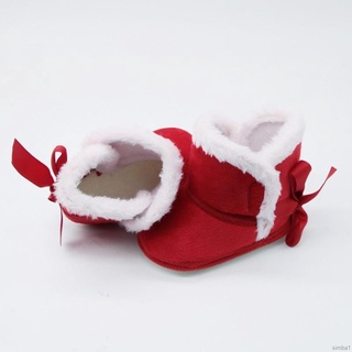 Walkers simba Zapatos De Invierno Cálidos Para Bebés De Interior Suela Suave Cuna Primeros Pasos Botas De Algodón (9)