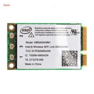 Mojito Dual Band 300Mbps WiFi Link Mini PCI-E tarjeta inalámbrica para Intel 4965AGN NM1