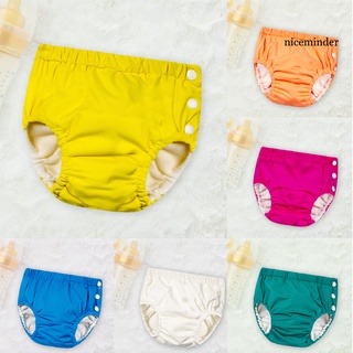 Nice_Kids pantalones cortos de pañales multicapas de Color sólido lavables lavables niños pañales cortos para el hogar (2)