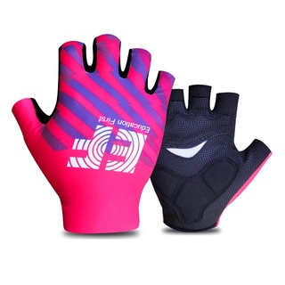 guantes de ciclismo de medio dedo ef guantes transpirables/guantes profesionales de bicicleta de carreras