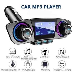 coche bluetooth manos libres soporte usb/sd mp3 reproductor de audio fm radio autoradio transmisor de audio t8p6 (2)