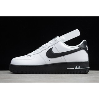 2021 Nike Air Force 1 Low University Negro Blanco / Negro Hombre Calzado Deportivo Calzado Casual