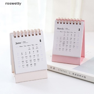 Roswetty Hand Drawing 2022 Desktop Paper Calendar dual Daily Scheduler Table Planner CL