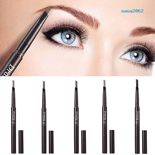 sasa lápiz de cejas impermeable de doble extremo/cepillo de cejas/cepillo delineador de ojos/maquillaje/pluma cosmética (2)